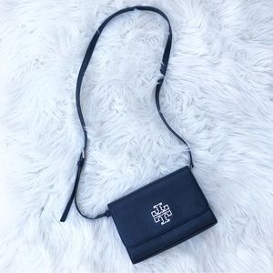 TORY BURCH Britten Combo Crossbody Black/Silver